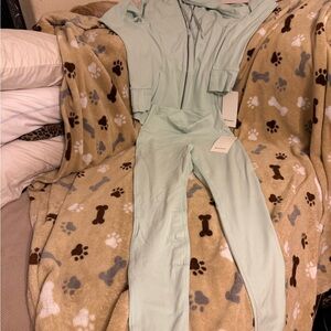 Lululemon Athletica Mint Green Jacket and pants